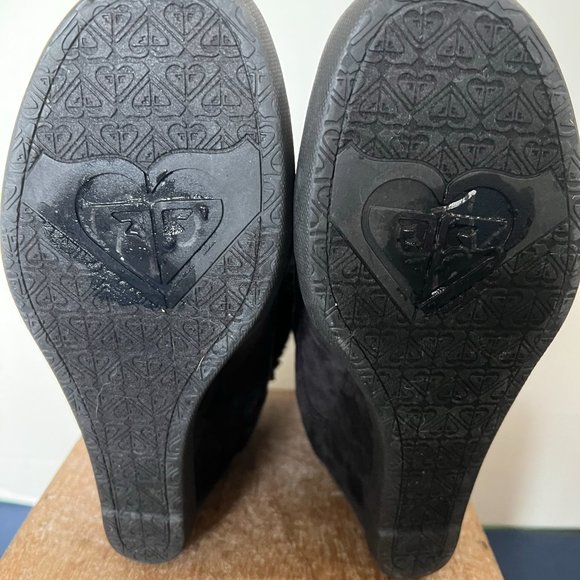 Roxy Paula Black Wedge Cuff Boot - Picture 11 of 11